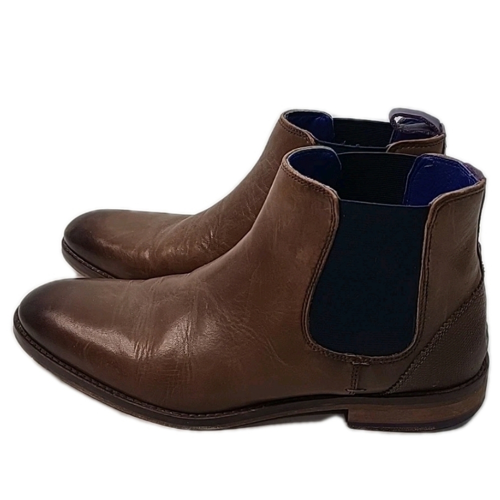 Ted Baker 'Camroon 4' Chelsea Boot, Brown Leather, Mens Size 43